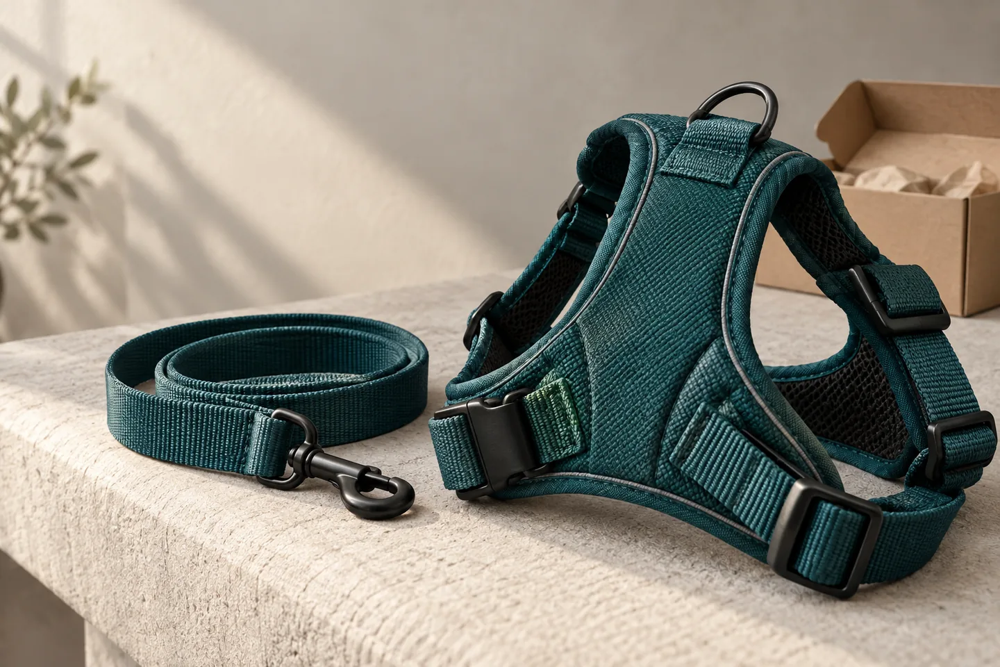 Dog harness and leash as an example product in a specialized retail niche